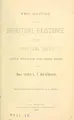 Cover image for The nature of spiritual existence, and spiritual gifts, given through the mediumship of Mrs. Cora L.V. Richmond.