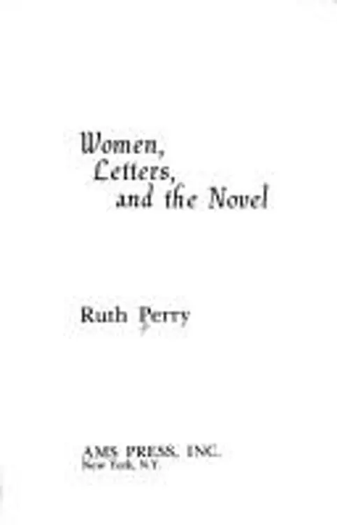 Women, letters, and the novel cover