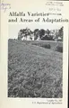 Cover image for Alfalfa varieties and areas of adaptation