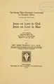Cover image for Jesus on love to God