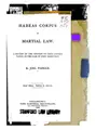 Cover image for Habeas Corpus and Martial Law: A Review of the Opinion of Chief Justice ...