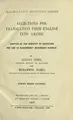 Cover image for Selections for translation from English into Arabic.