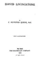 Cover image for David Livingstone