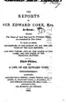 Cover image for The reports of Sir Edward Coke, knt., in verse