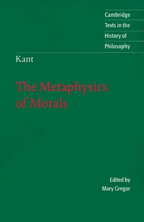 The metaphysics of morals cover