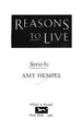 Cover image for Reasons to live
