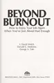 Cover image for Beyond burnout