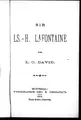 Cover image for Sir Ls.-H. Lafontaine