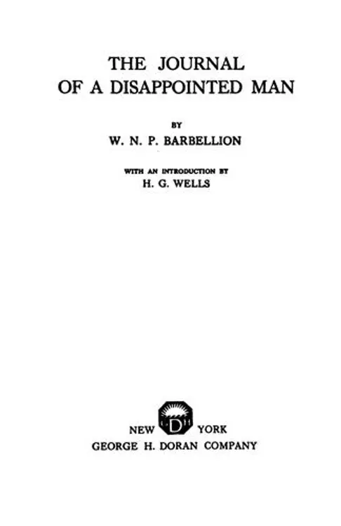 The journal of a disappointed man cover