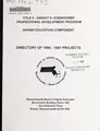 Cover image for Title II--Dwight D. Eisenhower professional development program higher education component