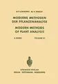 Cover image for Modern Methods of Plant Analysis / Moderne Methoden der Pflanzenanalyse
