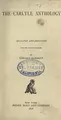 Cover image for The  Carlyle anthology
