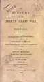 Cover image for The history of the Thirty Years' War in Germany