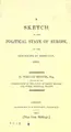 Cover image for A sketch of the political state of Europe