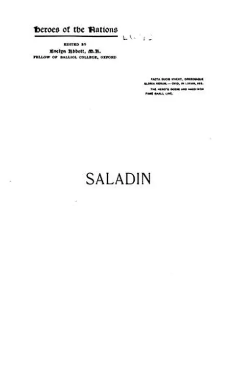 Saladin and the fall of the Kingdom of Jerusalem cover