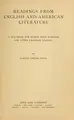 Cover image for Readings from English and American literature.