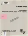 Cover image for Powder River tract profile, Southwest Otter Creek tract, Montana