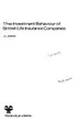 Cover image for The investment behaviour of British life insurance companies
