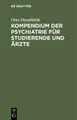 Cover image for Kompendium der Psychiatrie Für Studierende Und Ärzte