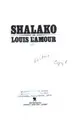 Cover image for Shalako (Louis Lamour Collection)
