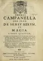 Cover image for ... De sensv rervm, et magia, libros qvatvor