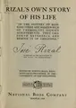 Cover image for Rizal's own story of his life