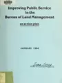 Cover image for Improving public service in the Bureau of Land Management