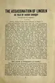 Cover image for The assassination of Lincoln