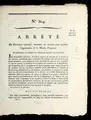 Cover image for Arre te  du Directoire exe cutif, contenant des mesures pour acce le rer l'organisation de la Marine franc ʹaise