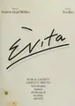Cover image for Evita. Musical excerpts, complete libretto from the opera based on the life story of Eva Perón 1919-1952. < Lyrics by Tim Rice. Piano transcriptions by ... Topham. > [Vocal score. With a portrait.]