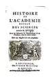 Cover image for Histoire de l'Académie royale des sciences, année ... avec les mémoires de mathématique & de ...