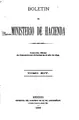 Cover image for Boletín del Ministerio de Hacienda