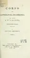 Cover image for Corso di letteratura drammatica