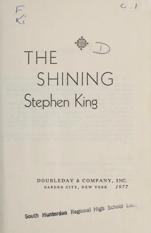 The shining cover