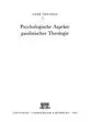 Cover image for Psychologische Aspekte paulinischer Theologie