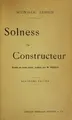 Cover image for Solness le constructeur