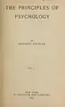 Cover image for Principles of psychology