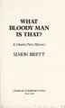 Cover image for What bloody man is that?