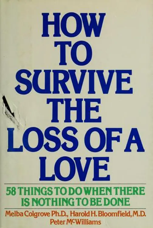How to survive the loss of a love: 58 things to do when there is nothing to be done cover