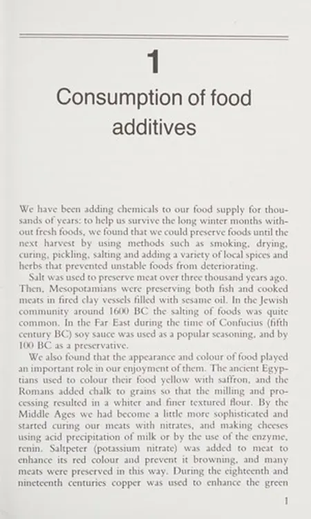 Food Chemical Sensitivity cover