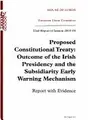 Cover image for Proposed constitutional treaty