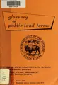 Cover image for Glossary of public-land terms