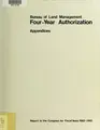 Cover image for Four-year authorization for fiscal years 1982 - 1985