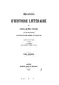 Cover image for Mélanges d'histoire littéraire, par G. Favre, avec des lettres inéd. d. A.-G. Schlegel et d'A ...