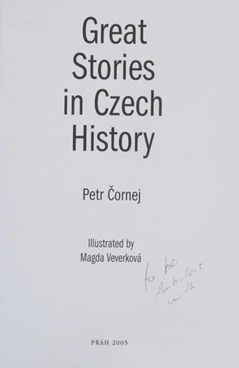 Great stories in Czech history cover