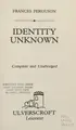 Cover image for Identity Unknown