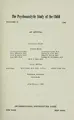 Cover image for Psychoanalytic study of the child