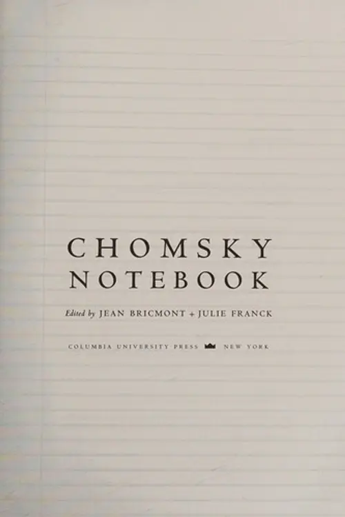 Chomsky notebook cover
