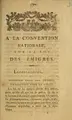 Cover image for A la Convention nationale, sur la loi des émigrés