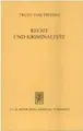 Cover image for Recht und Kriminalität
